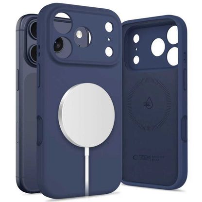Tech-Protect Silicone MagSafe Case for iPhone 17 Pro Max - Navy Blue_0