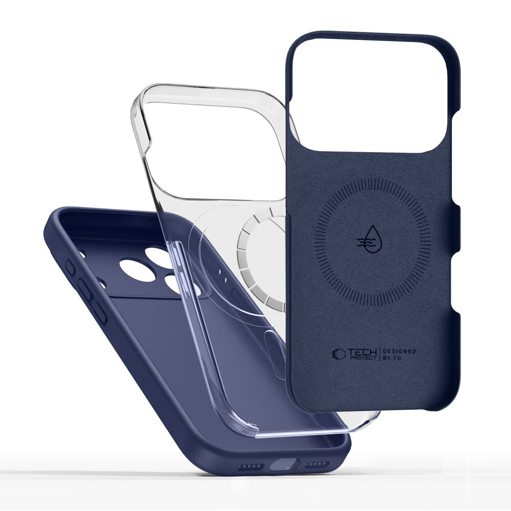 Tech-Protect Silicone MagSafe Case for iPhone 17 Pro Max - Navy Blue_3