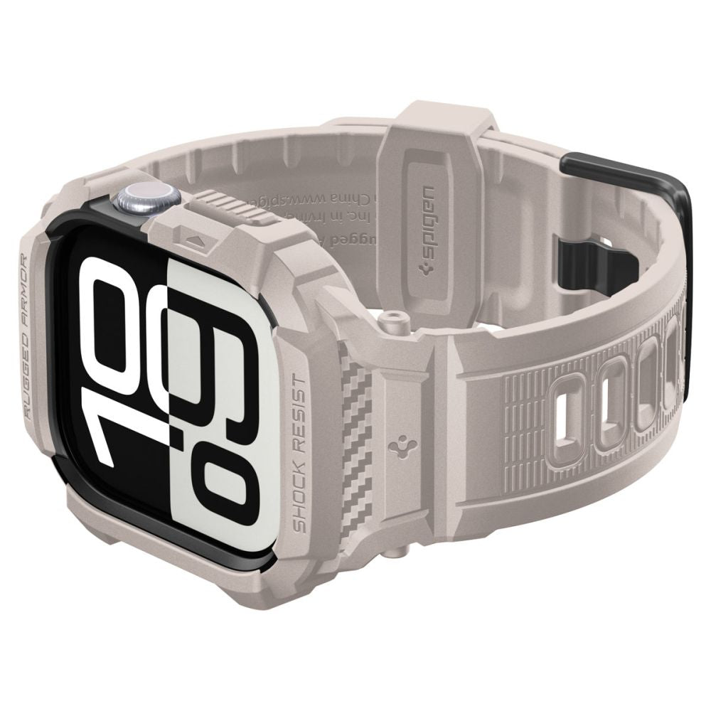 Rugged Armor Pro V2 Case Spigen for Apple Watch Series 10 / 11 42mm, Dune Beige ACS10496_9