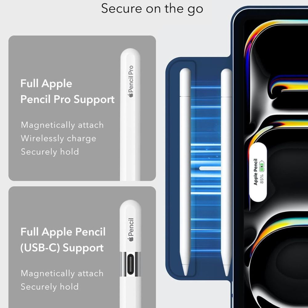 ESR Rebound Magnetic Case for iPad Pro 11" 5 / 6 / 2024-2025 - Navy Blue_1