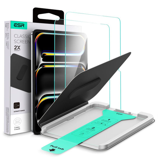 ESR UltraFit Tempered Glass 2-pack for iPad Pro 11” 5 / 6 / 2024-2025_0
