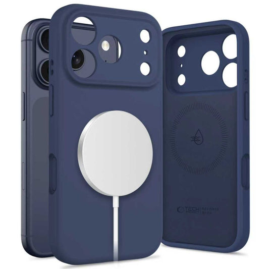 Tech-Protect Silicone MagSafe Case for iPhone 17 Pro - Navy Blue_0