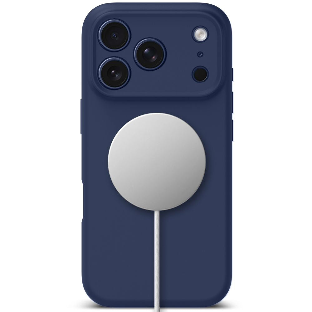 Tech-Protect Silicone MagSafe Case for iPhone 17 Pro - Navy Blue_3