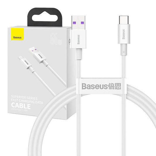 Baseus Superior Series Cable USB to USB-C, 66W, 1m (white)_0