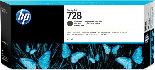 HP 728 300-ml Matte Black DesignJet Ink Cartridge cartucho de tinta 1 pieza(s) Original_1