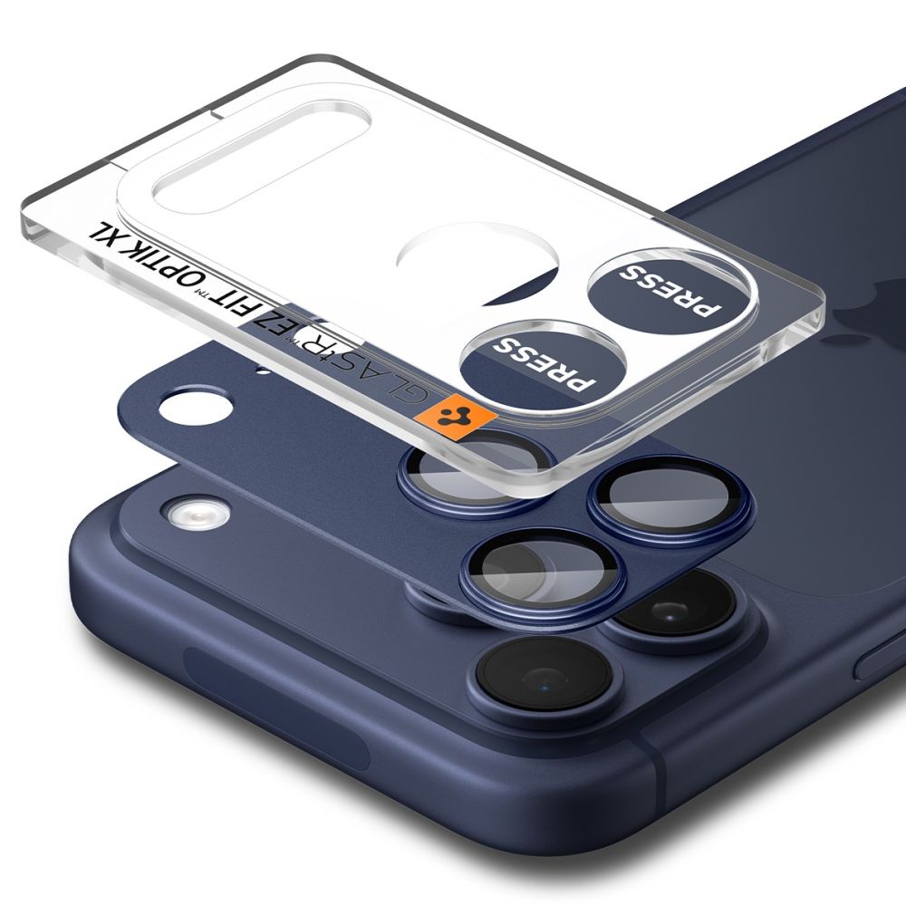 Camera Lens Clear Protector Spigen GlastR EZ FIT Optik Pro XL for Apple iPhone 17 Pro Max, Blue AGL10651_1