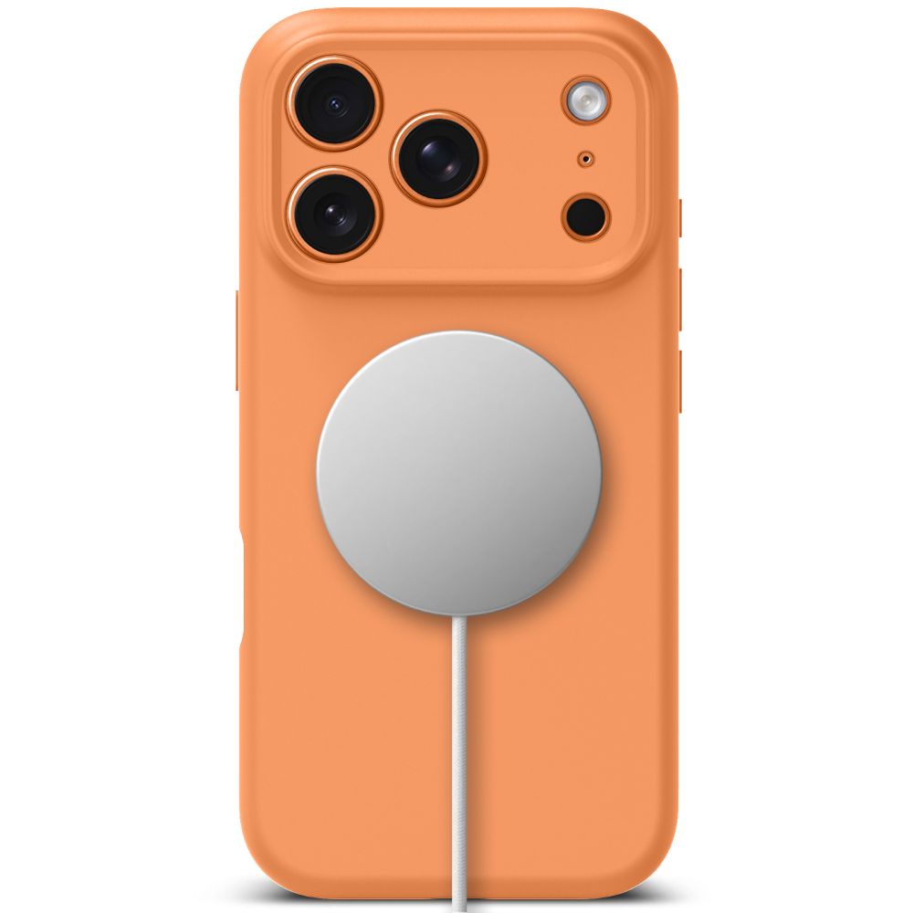 Tech-Protect Silicone MagSafe Case for iPhone 17 Pro - Orange_2