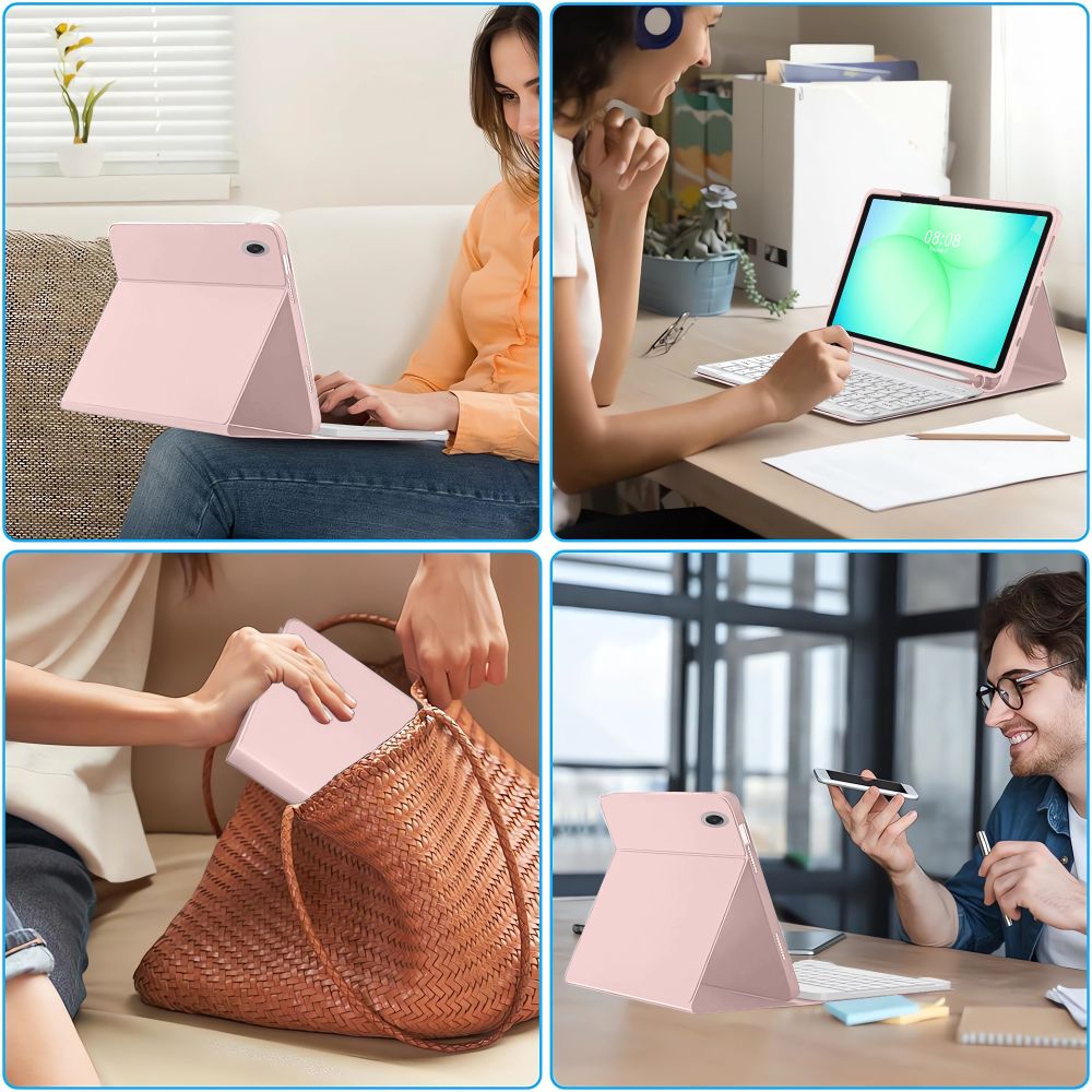 Tech-Protect SC Pen Case for Samsung Galaxy Tab A9 / A11 8.7 X110 / X115 / X133 / X135 - Pink_7