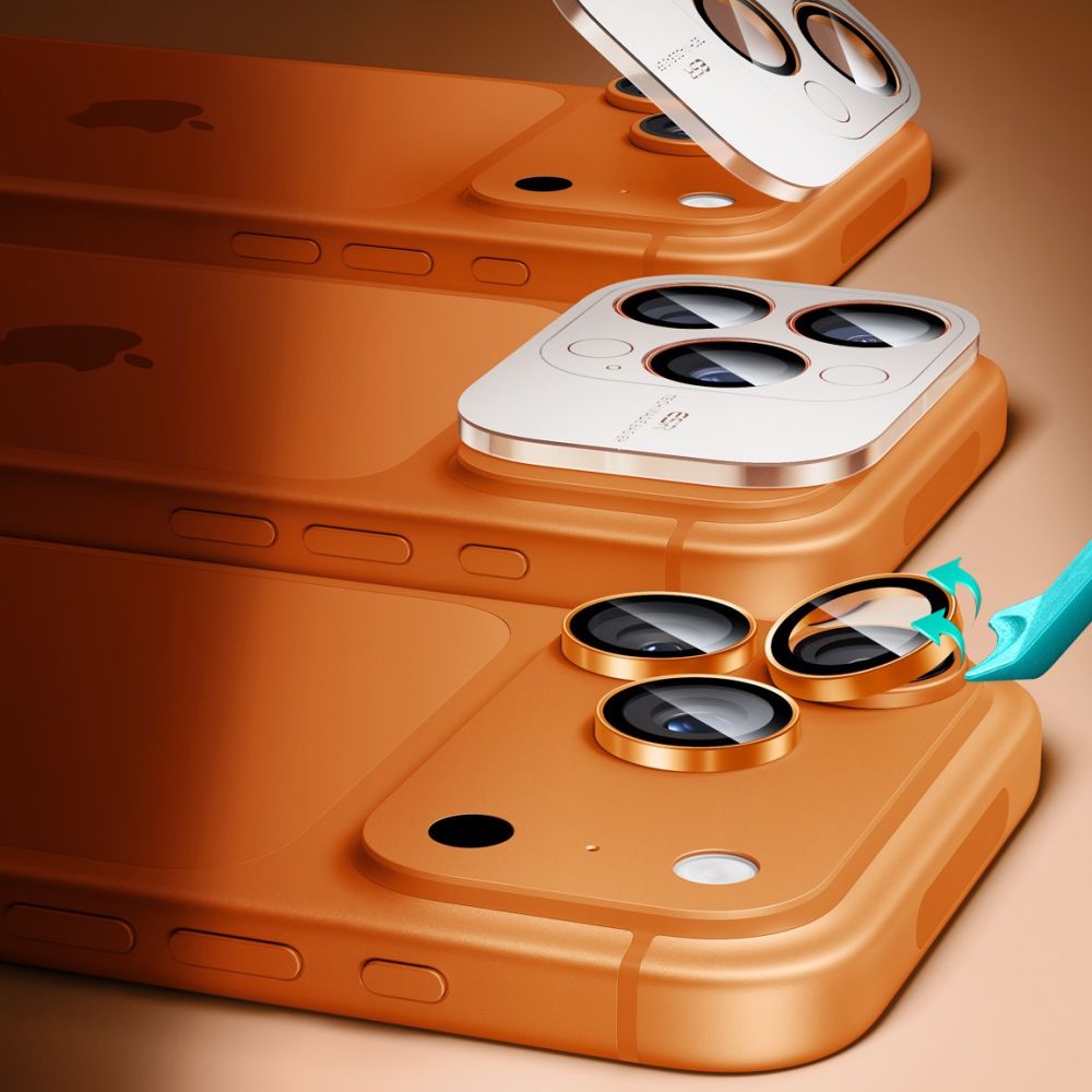 ESR Armorite Camera Lens Glass for iPhone 17 Pro / Max / 15 Pro / Max / 16 Pro / Max / 17 Pro / Max - Orange_7