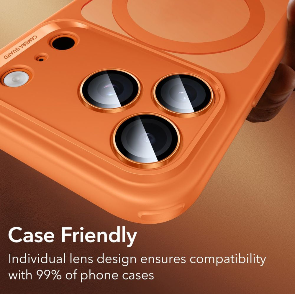 ESR Armorite Camera Lens Glass for iPhone 17 Pro / Max / 15 Pro / Max / 16 Pro / Max / 17 Pro / Max - Orange_8