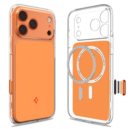 Hard Case Spigen Ultra Hybrid T with MagSafe for Apple iPhone 17 Pro Max, Glossy Orange ACS10474_1