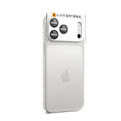 Camera Lens Clear Protector Spigen GlastR EZ FIT Optik Pro XL for Apple iPhone 17 Pro Max, Silver AGL10652_2