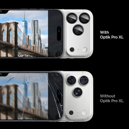 Camera Lens Clear Protector Spigen GlastR EZ FIT Optik Pro XL for Apple iPhone 17 Pro Max, Silver AGL10652_5