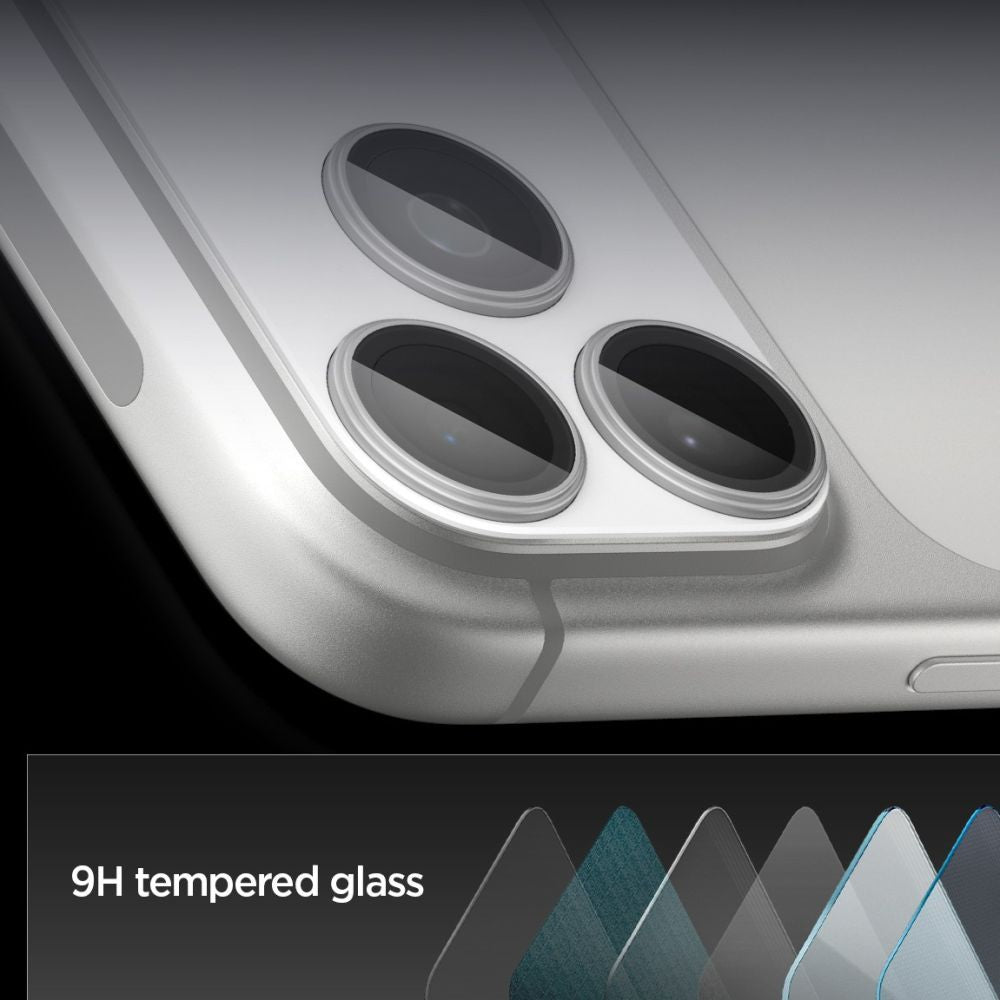 Camera Lens Clear Protector Spigen GlastR EZ FIT Optik Pro XL for Apple iPhone 17 Pro Max, Silver AGL10652_6