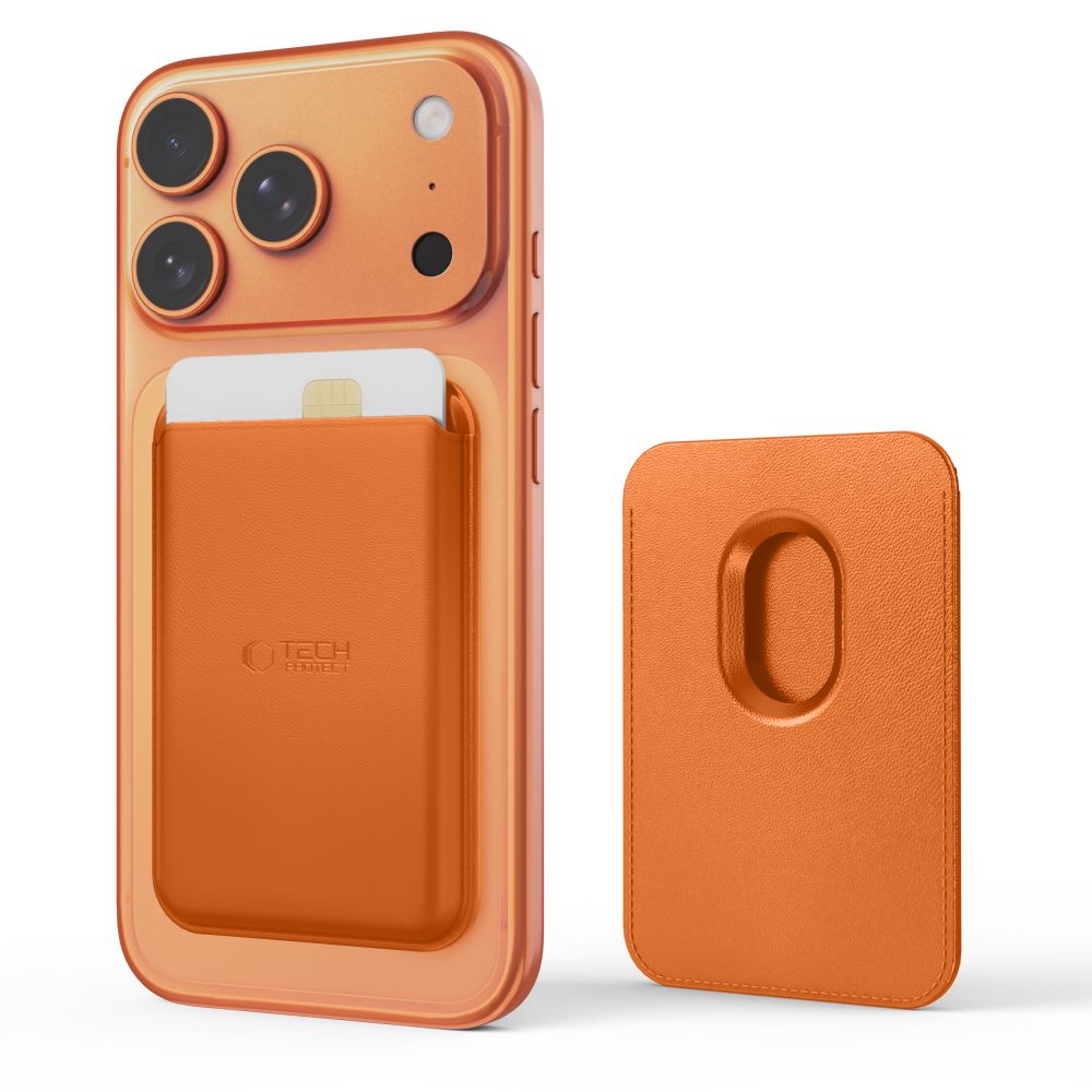 Tech-Protect MagWallet MagSafe Magnetic Wallet for Phone - Orange_0