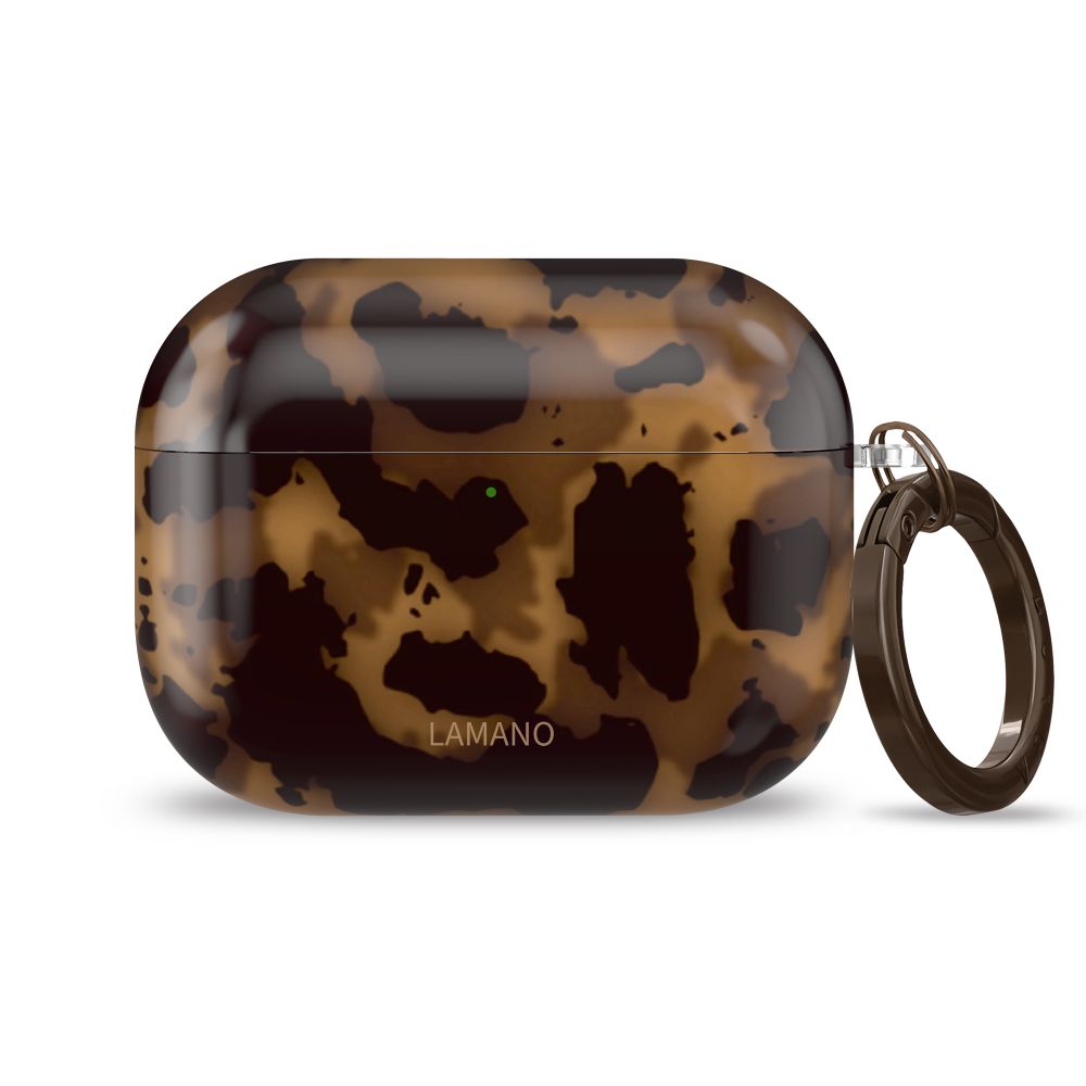 Tech-Protect Lamano case for AirPods Pro 3 - black and brown_2