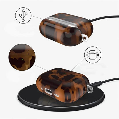Tech-Protect Lamano case for AirPods Pro 3 - black and brown_3