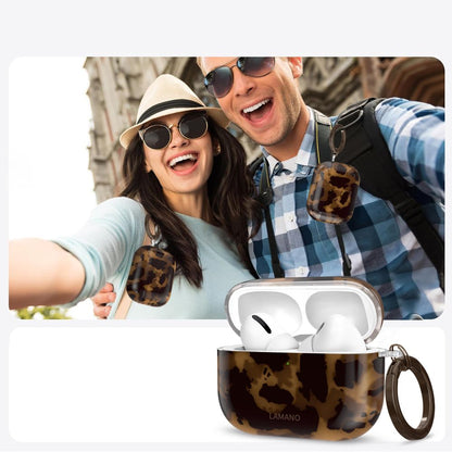 Tech-Protect Lamano case for AirPods Pro 3 - black and brown_8