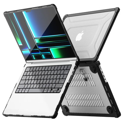 Tech-Protect SmartShell Pro case for Macbook Pro 14 M1 / M2 / M3 / M4 / M5 2021-2025 - black and transparent_2