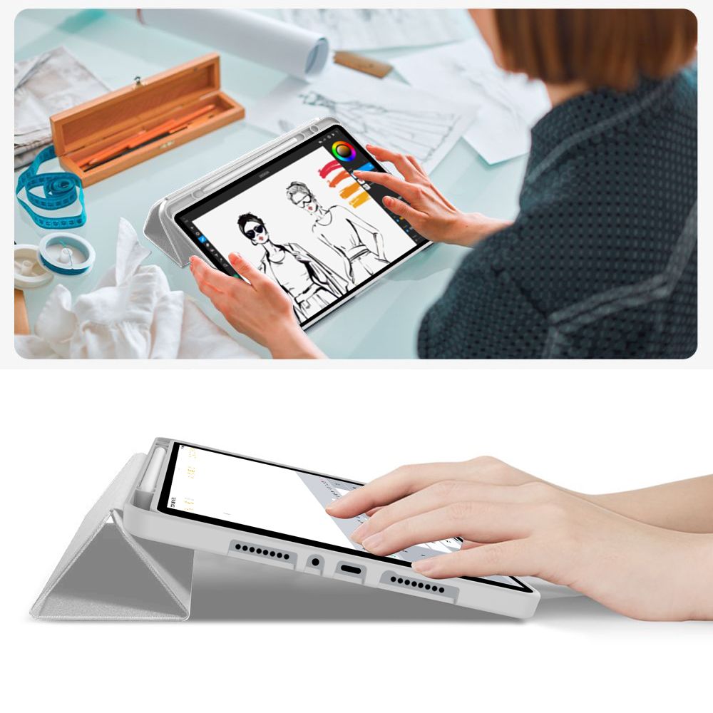 TechProtect SmartCase Pen case for Xiaomi Poco Pad M1 / Redmi Pad 2 Pro 12.1 - gray_9