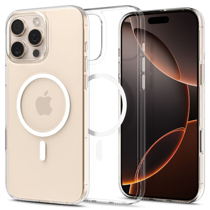 Hard Case Spigen Thin Fit with MagSafe for Apple iPhone 16 Pro, Clear White ACS09316_0