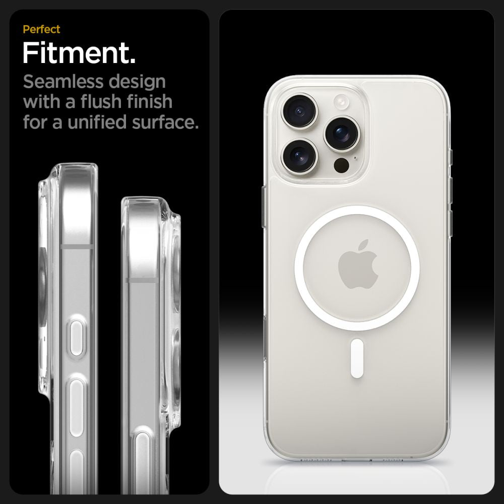 Hard Case Spigen Thin Fit with MagSafe for Apple iPhone 16 Pro, Clear White ACS09316_9