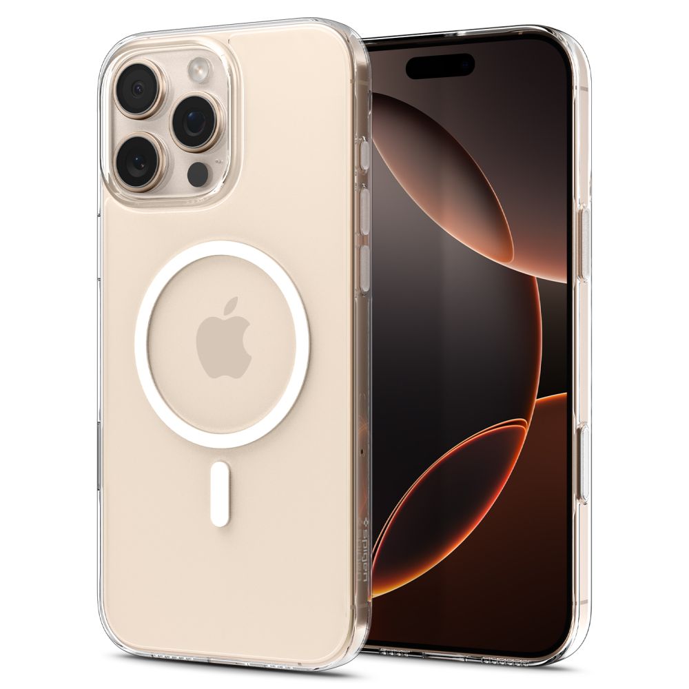 Hard Case Spigen Thin Fit with MagSafe for Apple iPhone 16 Pro Max, Clear White ACS09315_1