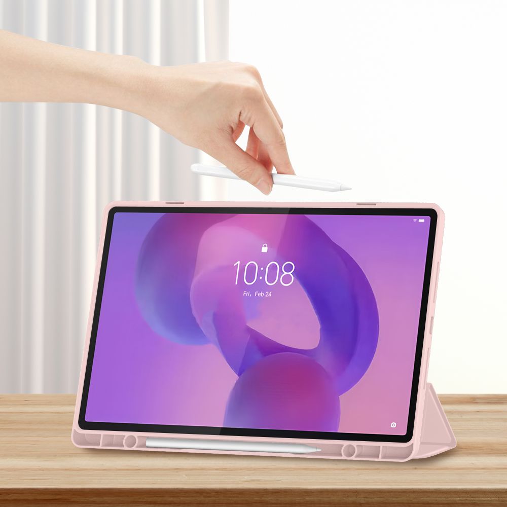 TechProtect SmartCase Pen Case for Lenovo Idea Tab Plus 12.1 TB-361 - Pink_5