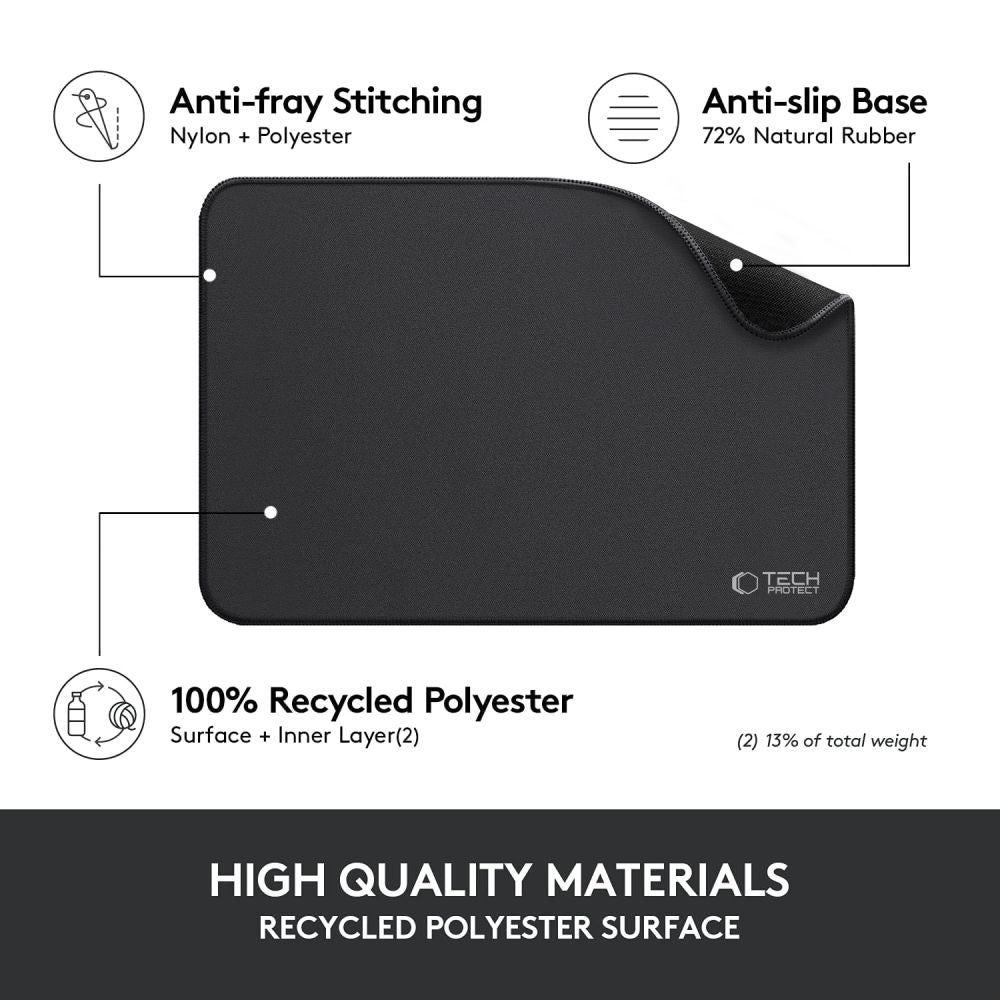 Tech-Protect A100 Mouse Pad 35 x 25 cm - Black_5