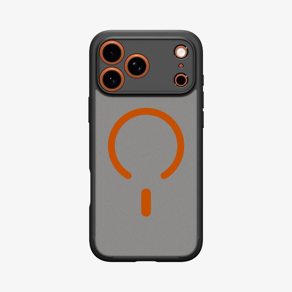Hard Case Spigen Ultra Hybrid com MagSafe / Preto Laranja / ACS10482_1