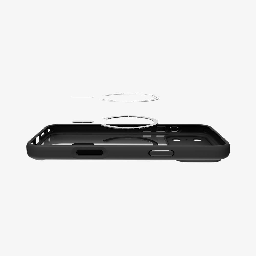 Hard Case Spigen Ultra Hybrid com MagSafe / Preto Laranja / ACS10482_6