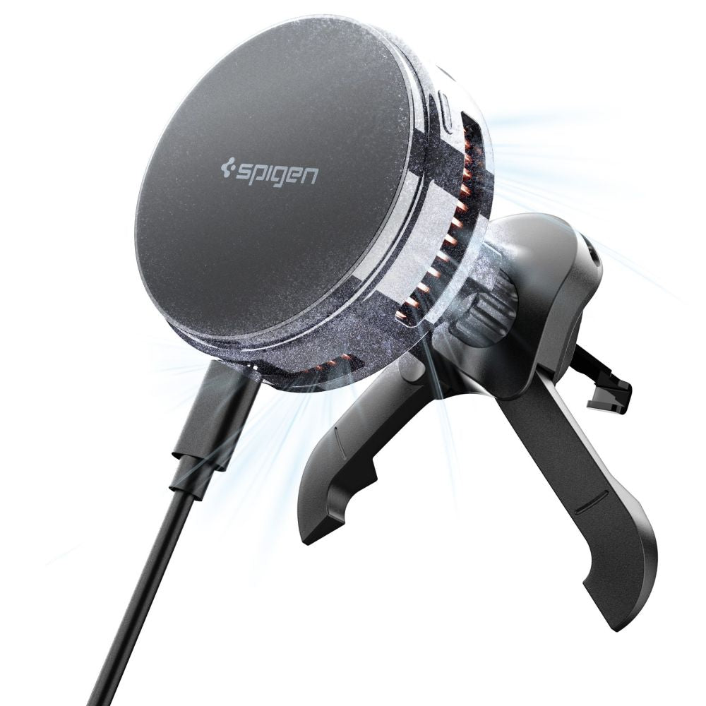 Spigen Essential EV25MFAQ Magnetic MagSafe Car Air Vent Mount - Black_0