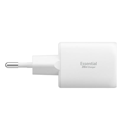 Wall Charger Spigen Essential, 35W, 3A, 1 x USB-A - 1 x USB-C, White ACH09462 _2