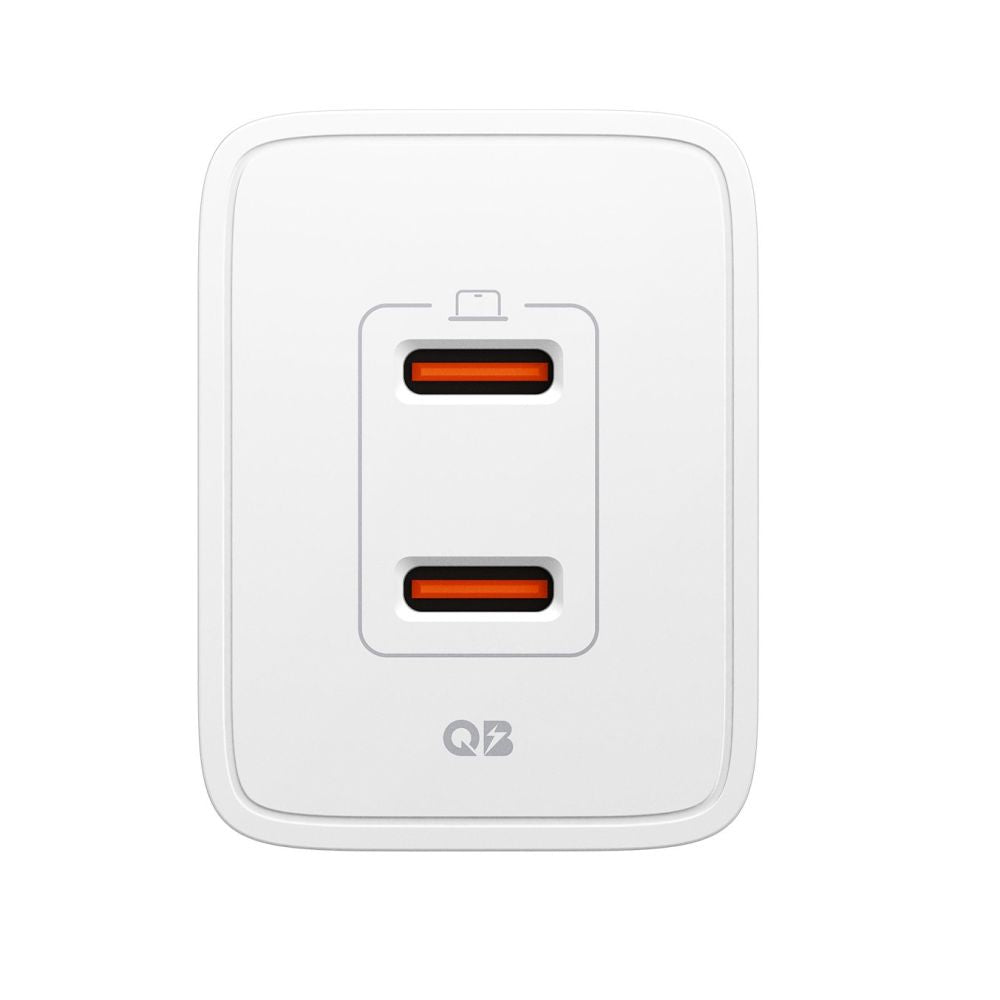 Wall Charger Spigen Essential, 47W, 3A, 2 x USB-C, White ACH08707 _1