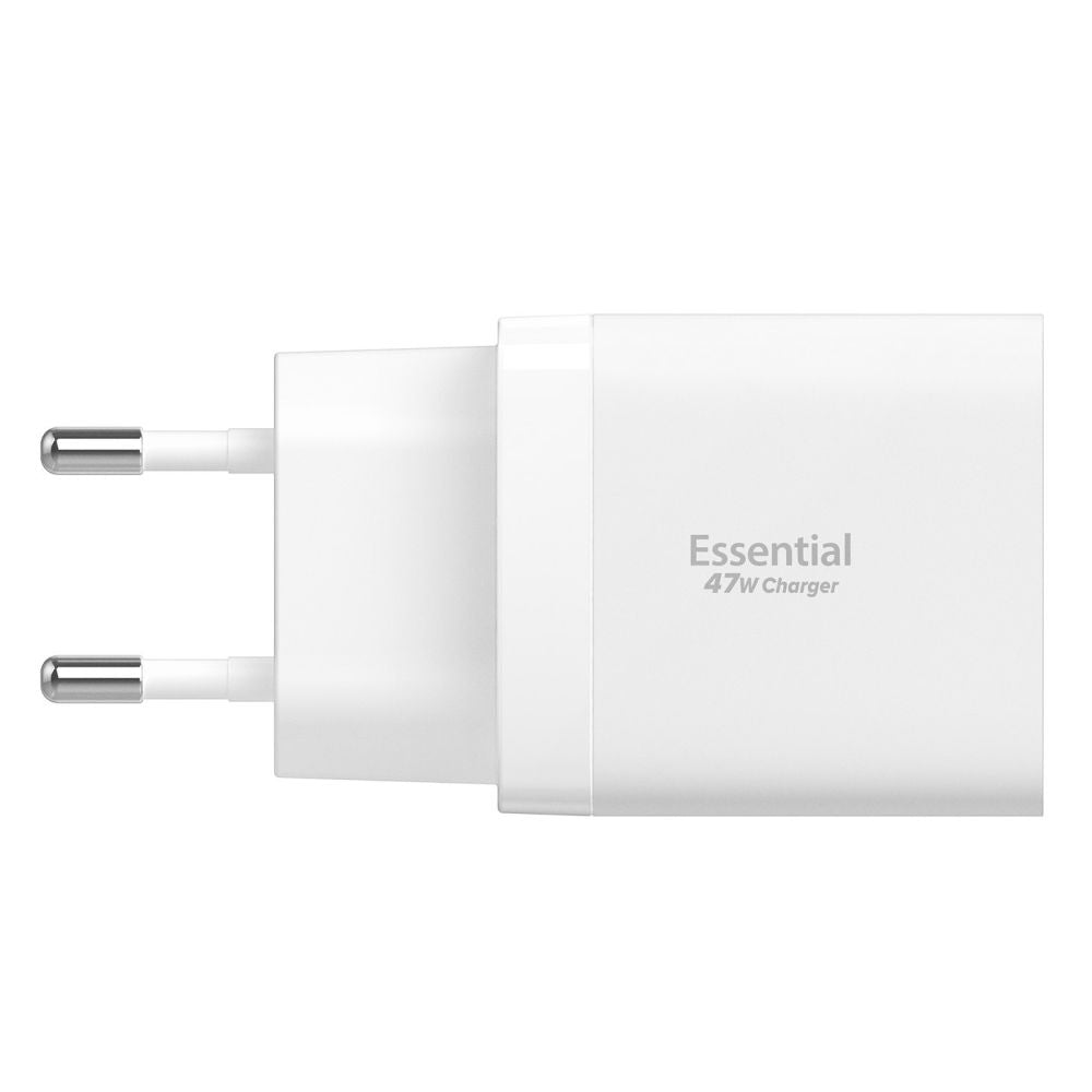 Wall Charger Spigen Essential, 47W, 3A, 2 x USB-C, White ACH08707 _2