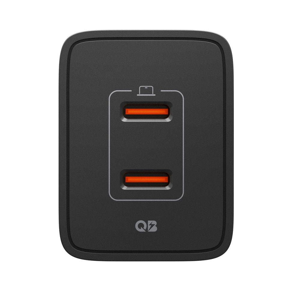 Wall Charger Spigen Essential, 47W, 3A, 2 x USB-C, Black ACH09457 _1