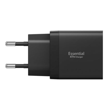 Wall Charger Spigen Essential, 47W, 3A, 2 x USB-C, Black ACH09457 _2
