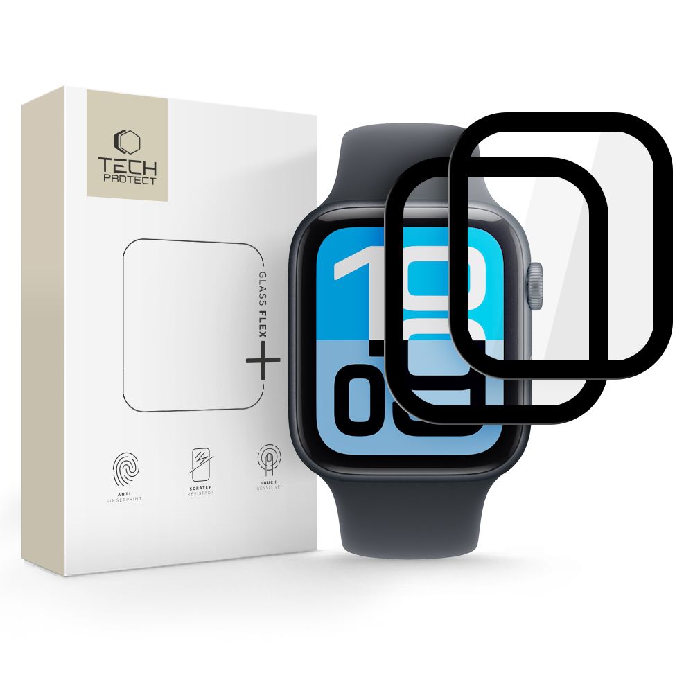 Tech-Protect Glass Flex+ 2-pack for Apple Watch 44mm - black_0