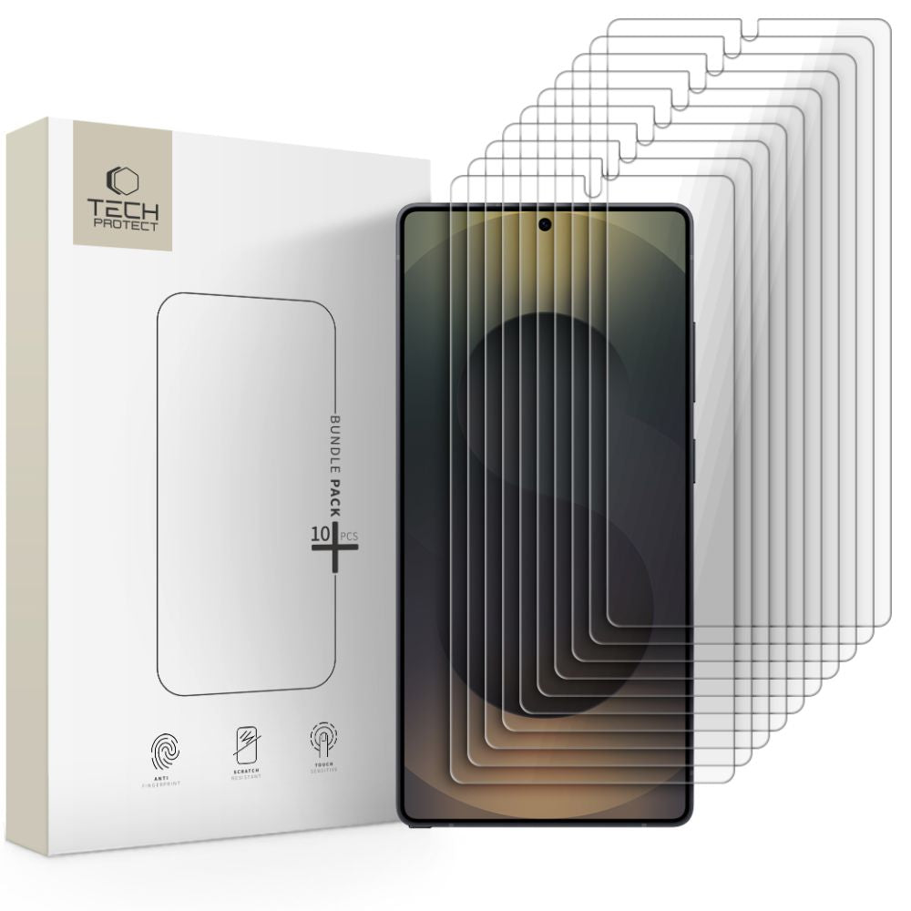 Tech-Protect Tempered Glass Bundle 10-pack for Samsung Galaxy S25_0
