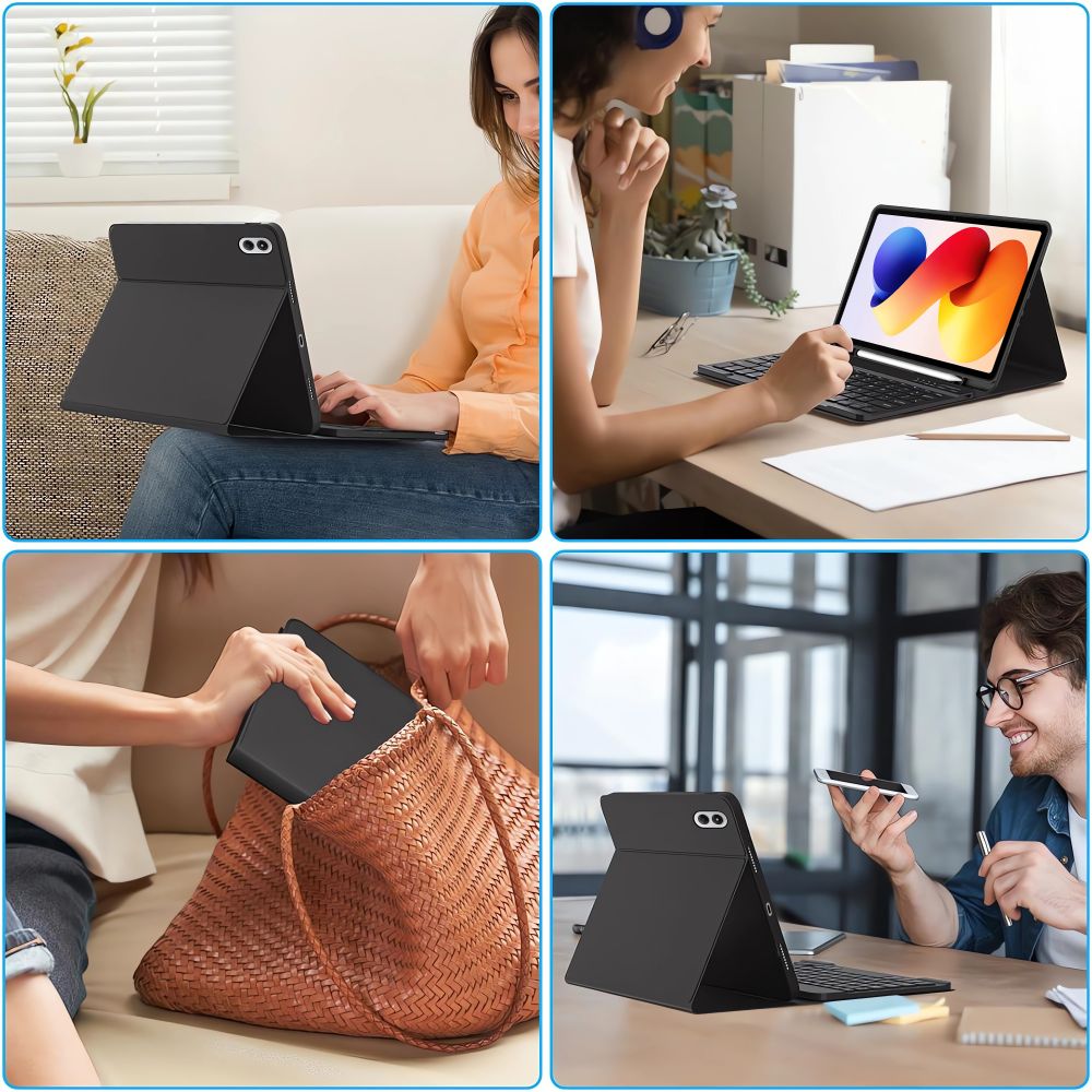 Tech-Protect SC Pen Case for Xiaomi Poco Pad M1 / Redmi Pad 2 Pro 12.1 - Black_6
