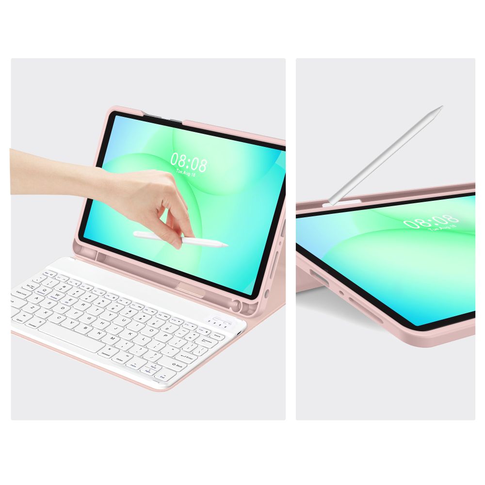 Tech-Protect SC Pen Case for Samsung Galaxy Tab A9+ / A11+ Plus 11.0 X210 / X215 / X216 / X230 / X235 / X236 - Pink_5