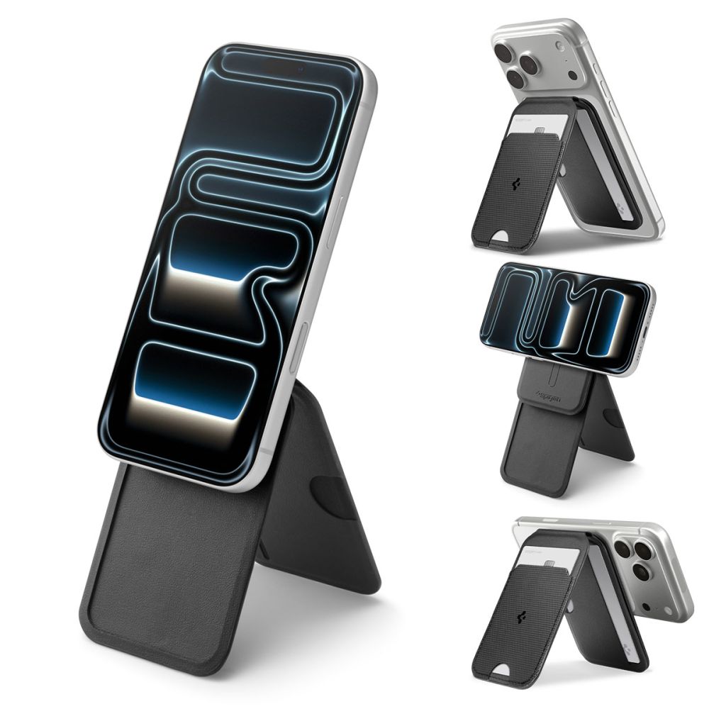 Magnetic Wallet Spigen Slim Fold Tripod S314-2, Black AFA10406_13