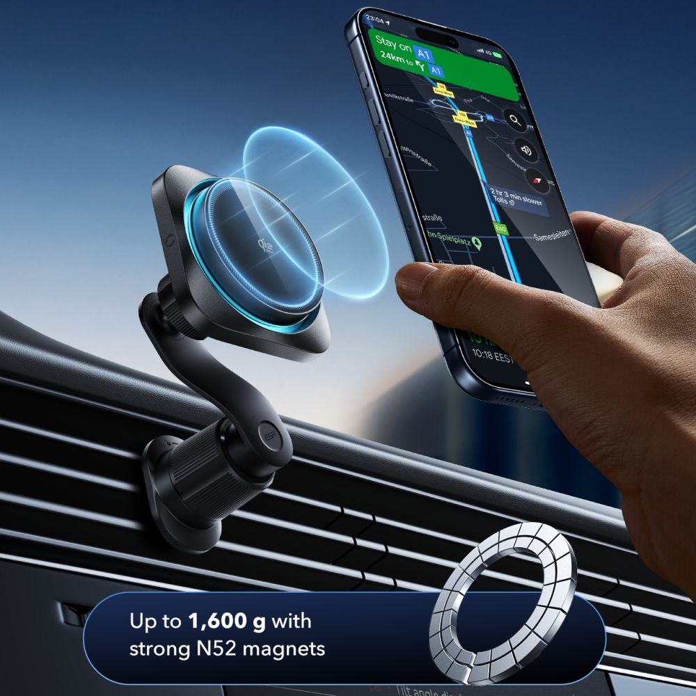 ESR OmniLock Qi2.2 Magnetic MagSafe Car Air Vent Mount - Black_2