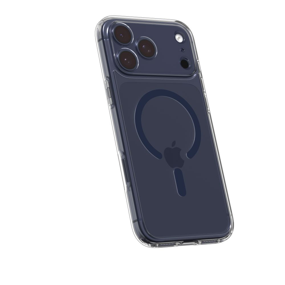 Hard Case Spigen Ultra Hybrid with MagSafe for Apple iPhone 17 Pro Max, Clear Deep Blue ACS11108_4