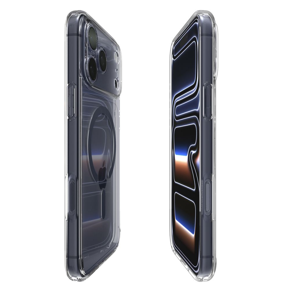 Hard Case Spigen Ultra Hybrid with MagSafe for Apple iPhone 17 Pro Max, Clear Deep Blue ACS11108_5