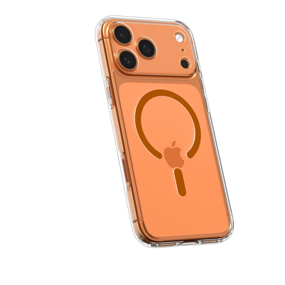 Hard Case Spigen Ultra Hybrid with MagSafe for Apple iPhone 17 Pro Max, Clear Orange ACS11109_4