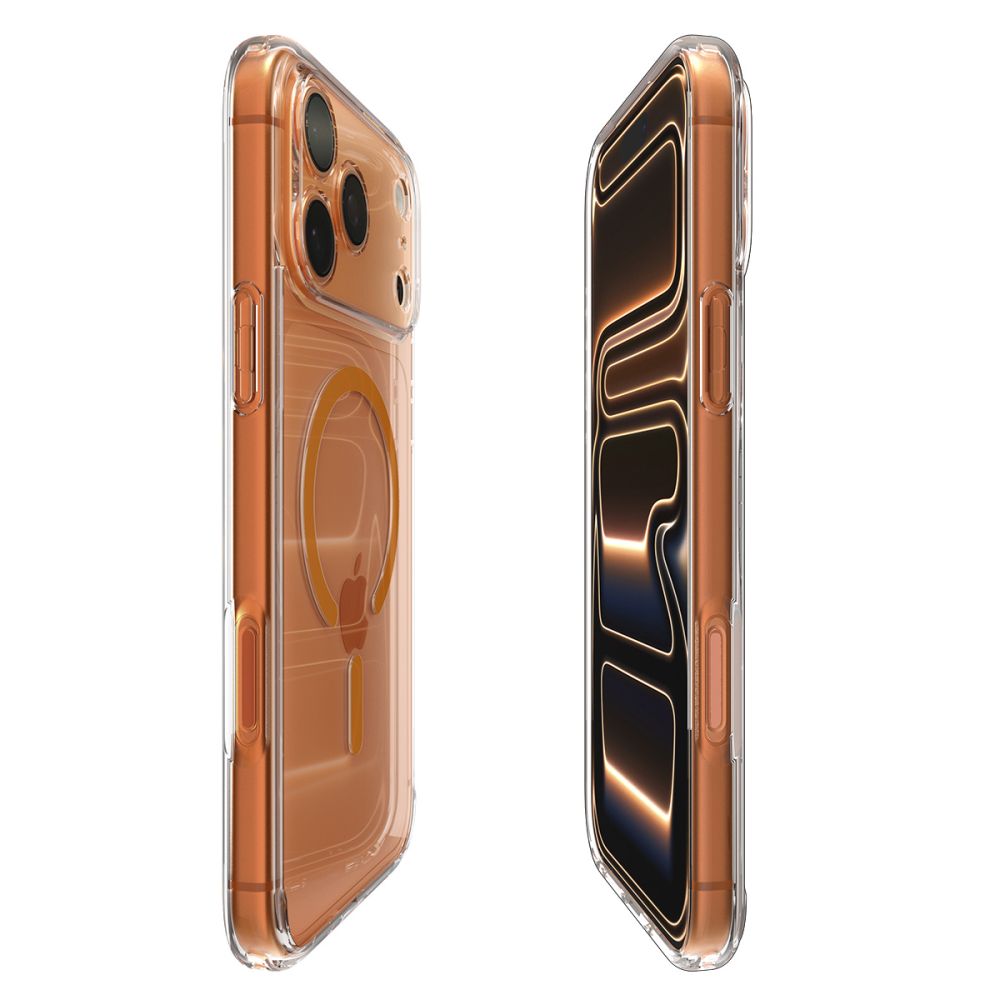 Hard Case Spigen Ultra Hybrid with MagSafe for Apple iPhone 17 Pro Max, Clear Orange ACS11109_5