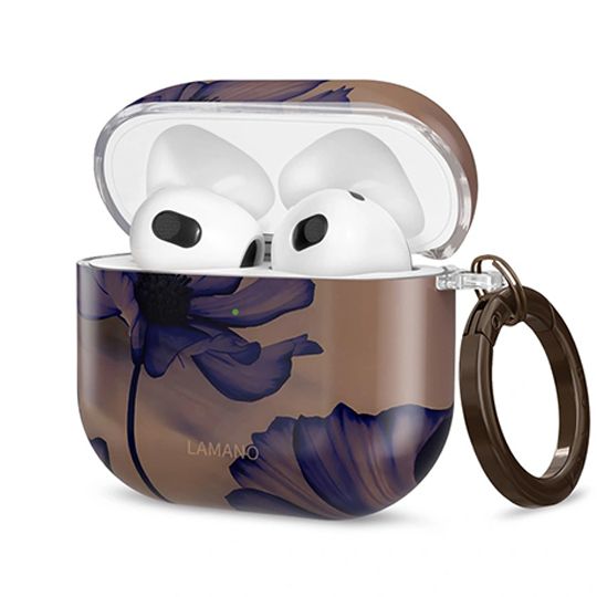 Tech-Protect Lamano case for AirPods 4 - brown and purple_0