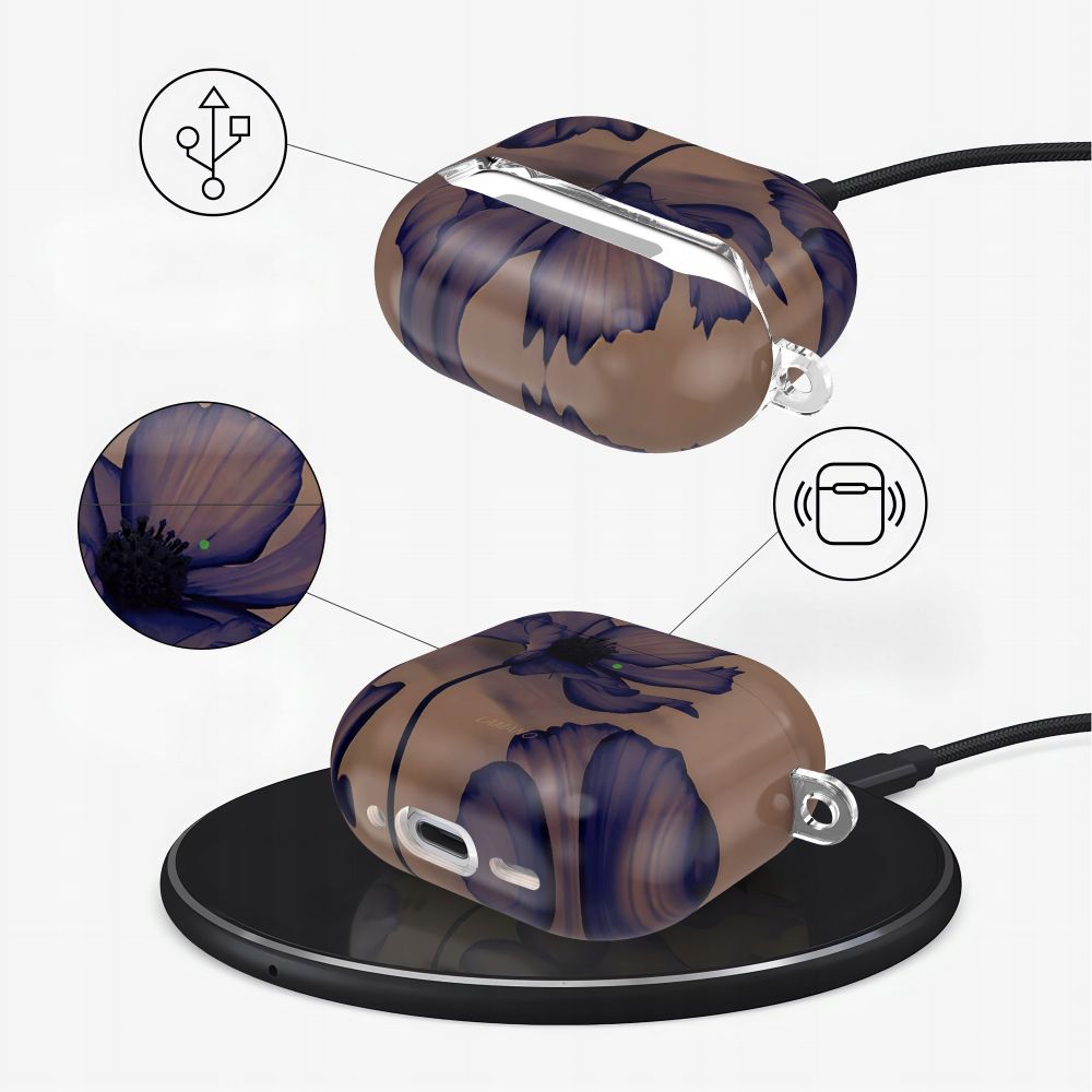 Tech-Protect Lamano case for AirPods 4 - brown and purple_3