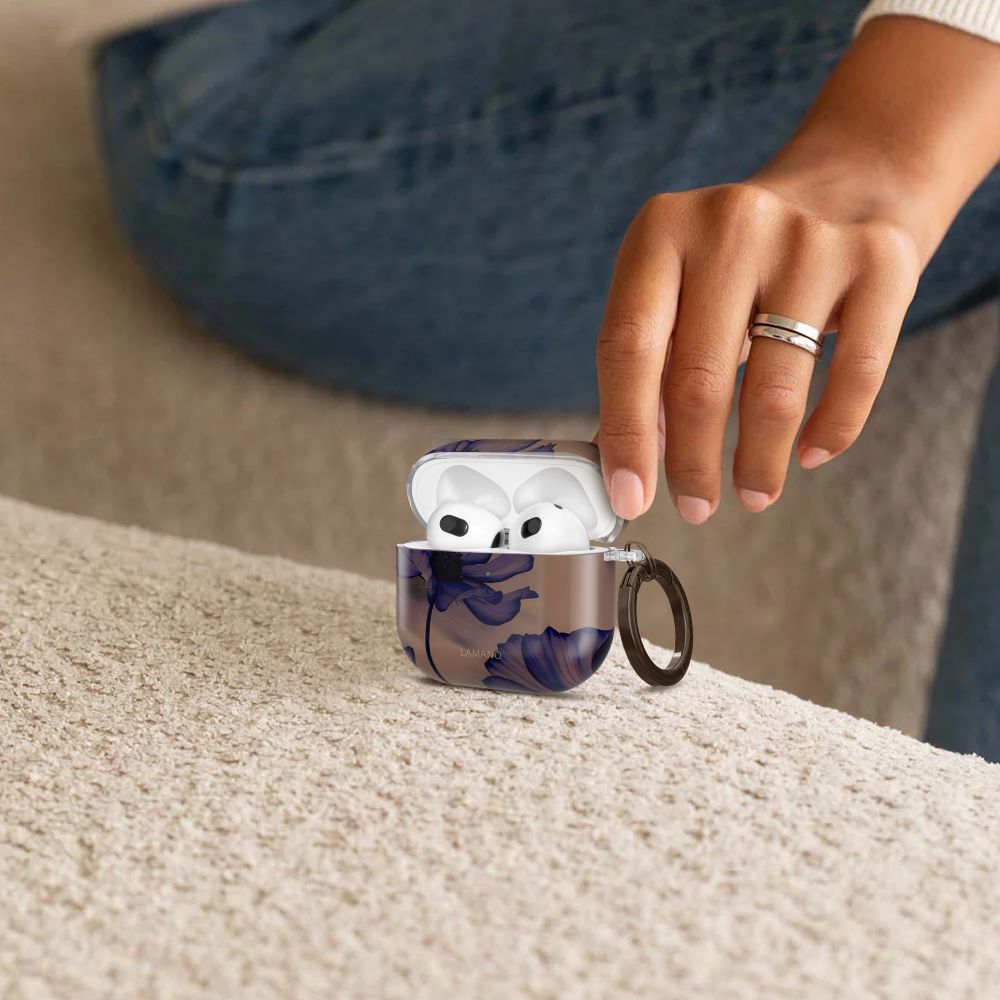Tech-Protect Lamano case for AirPods 4 - brown and purple_4